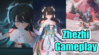 Zhezhi Gameplay Animations + with Unlimited Forte - Wuthering Waves