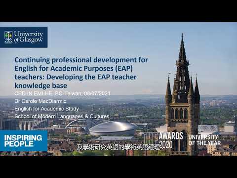 Continuing Professional Development for EAP Teachers: Developing the EAP Teacher Knowledge Base