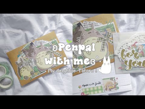 penpal with me 🍃 Studio Ghibli themed // totoro