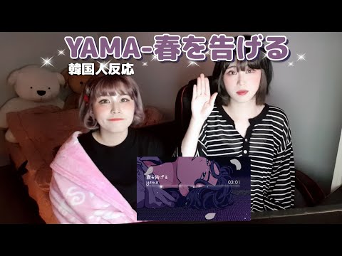 【韓国人反応】YAMA - 春を告げるリアクション動画/YAMA 봄을고하다 리액션 영상