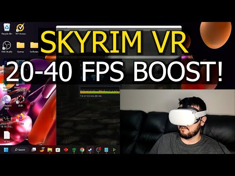 These Two Changes To Skyrim VR will give you a MASSIVE FPS BOOST!