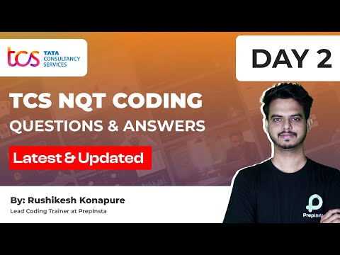 TCS NQT Coding Questions and Answers Day -2 | TCS NQT Preparation 2024