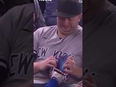 Fan interference at Yankees World Series game 4 against the LA Dogers!  WILD!!!! #worldseries2024