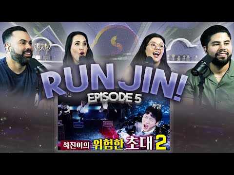 BTS "RUN JIN Episode 5" - This game is not for the faint of heart 😅 | Couples React