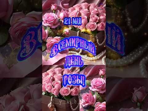 21 мая- всемирный день розы!🌹🌹🌹🌹🌹 Поздравляю!🥰🥰🥰