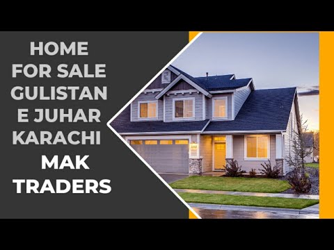 HOUSE FOR SALE GULISTAN E JUHAR MAK TRADERS #subscribe