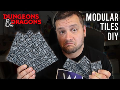 Modular Tiles!  DIY Crafting Essentials for #dungeonsanddragons