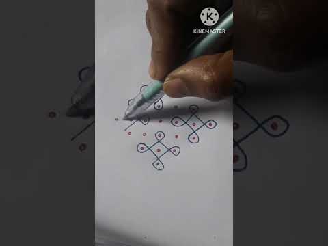 dots rangoli  Monday ran7×1goli design