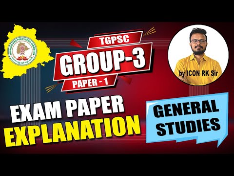 Group 3 Key Explanation: General Studies Paper 1 by ICON RK | ICON INDIA