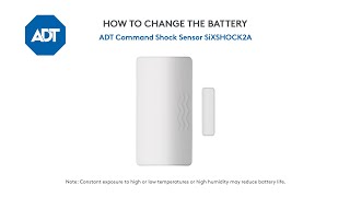 How to change the battery in your Command Shock Sensor