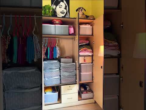 Closet Organisation Ideas #wardrobeorganisationideas #almirahorganizingideas #closetorganization