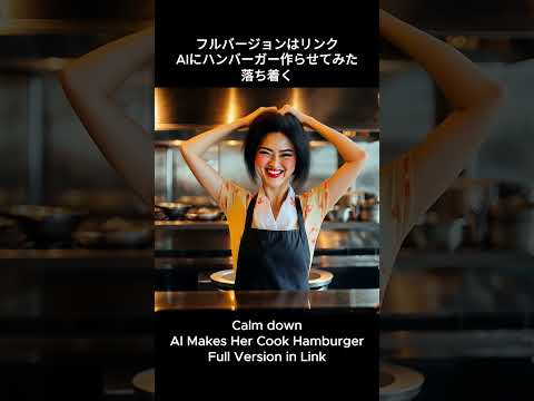 AI Makes Her Cook a Hamburger #Hiroyuki #Cooking