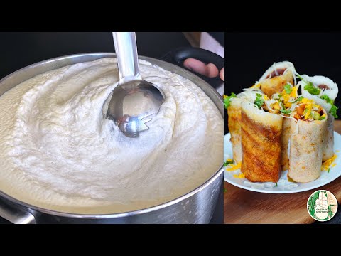 1 ingredient & Unbelievable Fermented Dosa batter - Mexican Dosa that you can eat every day!