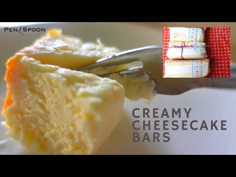 How to make creamy easy cheesecake bars and how to wrap  |【母の日】とろけるスティックチーズケーキの作り方とラッピング