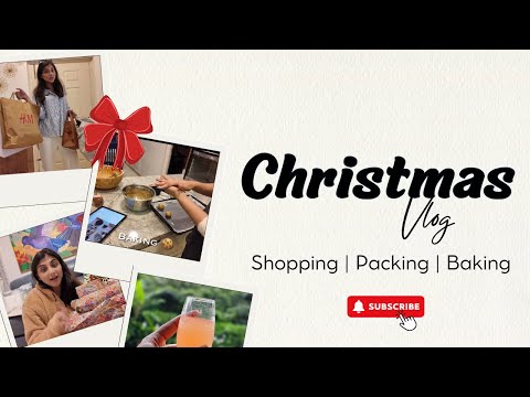 Vlogmas:Christmas Shopping Haul, Gift Wrapping & Baking!