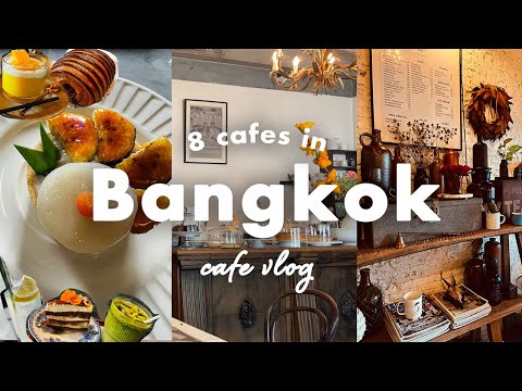 Bangkok cafe hopping🇹🇭aesthetic cafes,food, coffee ,Eat and Drink in BKK, Cafe Guide 2024