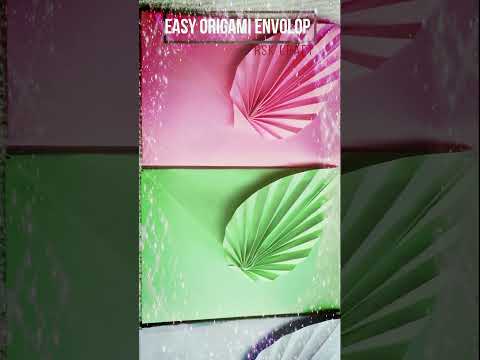 How To Make an Easy Origami  Envelop | DIY Paper Envelop with Leaf  #Shorts