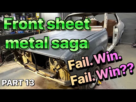 It fought me! Trying to straighten WONKY panels - Galant Coupe Build Ep 13