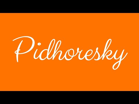 ✎ Pidhoresky ✎ English Cursive Handwriting Tutorial