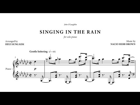 "Singing in the Rain" in the style of ART TATUM