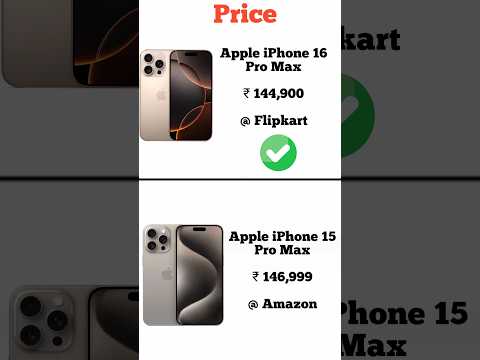 Apple iPhone 16 Pro Max vs Apple iPhone 15 Pro Max | Konsa phone lena chahiye | Full comperijonshort