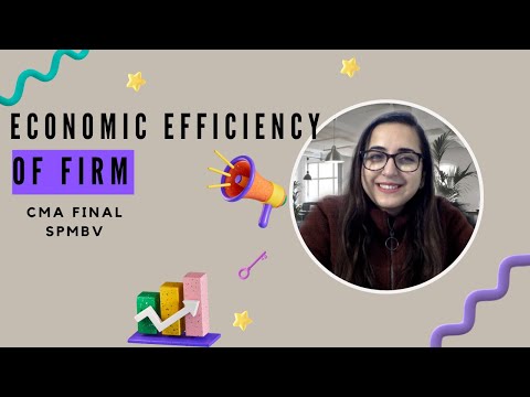 ECONOMIC EFFICIENCY OF FIRM | CMA FINAL PAPER 20 SPMBV | #cma #cmafinal #cmacourse #cmacoaching