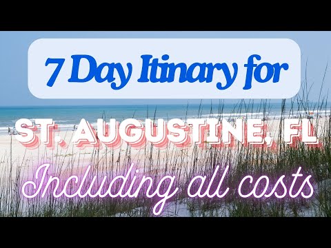 St. Augustine Florida 7 Day Trip Itinerary Including Costs and Transport -  St. Augustine FL 2024