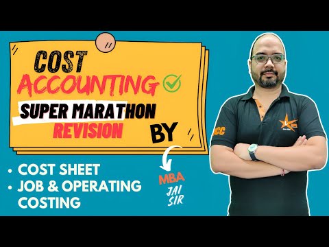 Cost Accounting Revision | Cost Sheet Job & Operating Costing Revision | Dhruv Coaching Classes