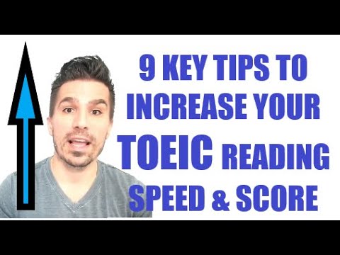 HOW TO INCREASE YOUR TOEIC READING SPEED & SCORE: (9 TIPS!) #TOEICTIPS #PASSTOEIC #TOEIC990 #toeic