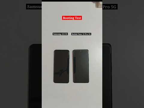 Samsung A14 5G vs Redmi Note 12 Pro 5G Booting Comparison #shorts #viral #youtubeshorts #shortvideo