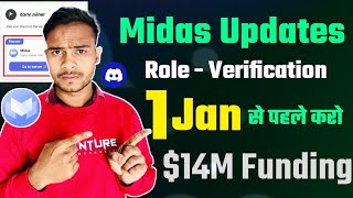 Midas Discord Role ~ Make Extra Rewards || End Soon This Task || Midas airdrops Updates By Arun