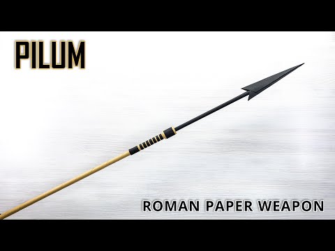 Make a Roman PILUM from Paper! DIY Paper Weapon Tutorial