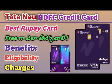 Tata Neu HDFC bank Credit Card full details|tata nenu hdfc card benefits| #tataneu #hdfccreditcard