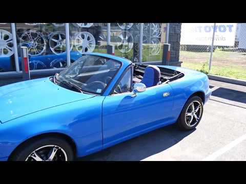 1990 MAZDA MIATA WITH 15 INCH CUSTOM RIMS & TIRES