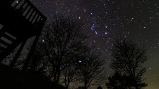 星空のある風景 タイムラプス#56　４Ｋ　～ 満天の星空 冬の高原の星風景 / 福島県南部阿武隈高原 ～　 Starry Night  Timelapse #56 星景微速度撮影