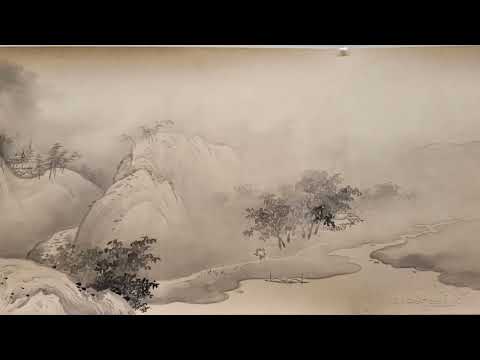 橋本雅邦 Hashimoto Gahó(1835-1908)《瀟湘八景》Eight Views of the Xiao and Xiang Rivers紙本墨画明治時代 19世紀 東京国立博物館蔵