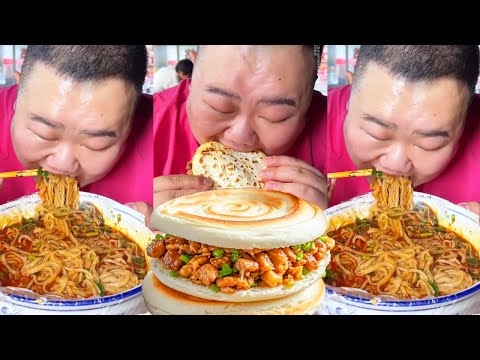 [Big Stomach King Challenge] Challenge Hua 60 yuan to Eat Burst Fire Meat Buns! Eat 10 full of meat