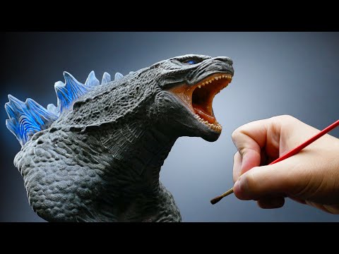 Godzilla Sculpture Timelapse - Godzilla vs. Kong