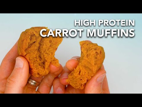 High Protein Healthy Carrot Spice Muffin Recipe