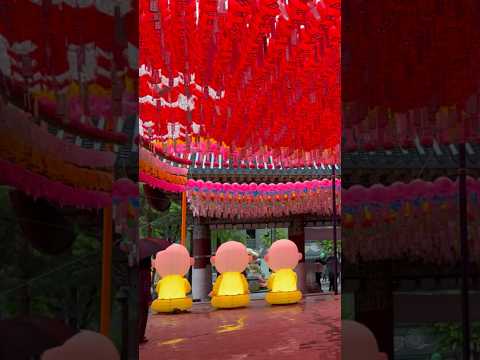 Jogyesa Temple in Seoul adorned with numerous colorful lanterns to celebrate Buddha’s birthday!