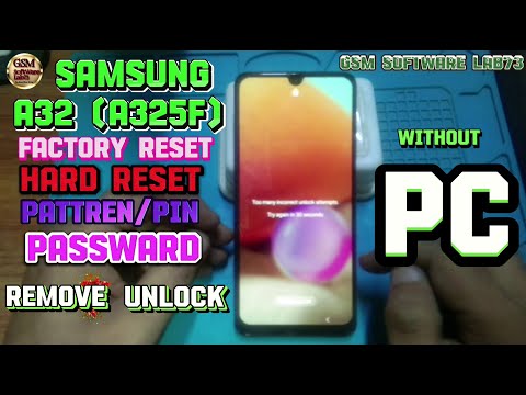 Samsung Galaxy A32 (A325F) Android 13 Hard Reset Removing PIN, Password, Fingerprint pattern No PC🔥🔥