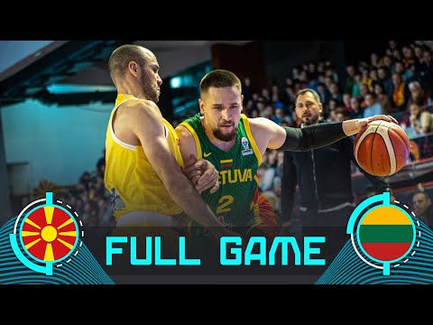 North Macedonia v Lithuania | Full Basketball Game | FIBA EuroBasket 2025 Qualifiers