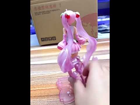 New Anime Doll Pink Sakura Hatsune Miku PVC Action Doll Ghost Hatsune Swimsuit Soniko Girl Doll  Toy