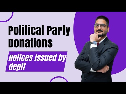 Political Party Donations | Notices issued by department