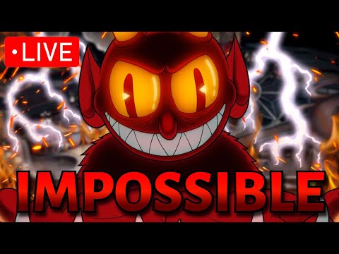 *LIVE* Creating and Playing the Cuphead "IMPOSSIBLE MOD" (Harder than Souped Up)