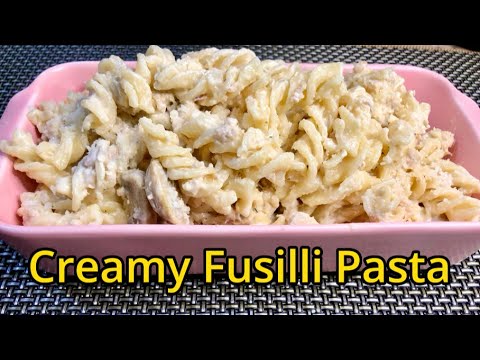 Creamy Chicken Pasta #fusillipasta #creamyfusillipasta #pastarecipe #pastalover