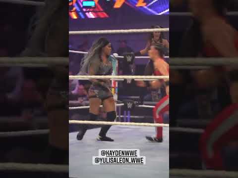 Kayden Carter & Kacy Catanzaro vs Yulisa Leon & Valentina Feroz tag team WWE NXT Match #shorts