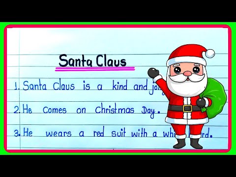 5 lines on santa claus essay in english|five lines on santa claus|short essay on Santa Claus