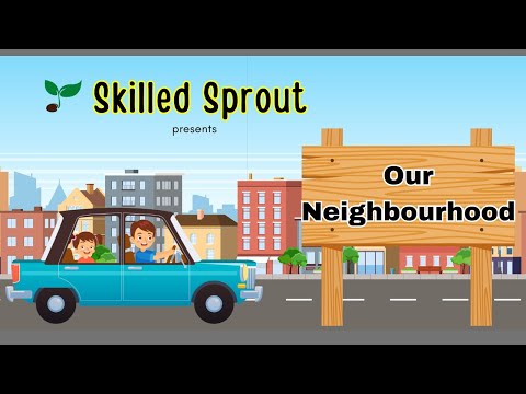 Our Neighbourhood for kids | English Vocabulary | Kindergarten | Kids Learning