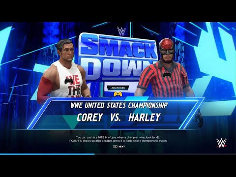 WWE 2K24 AWA Friday night smackdown: Corey vs Harley